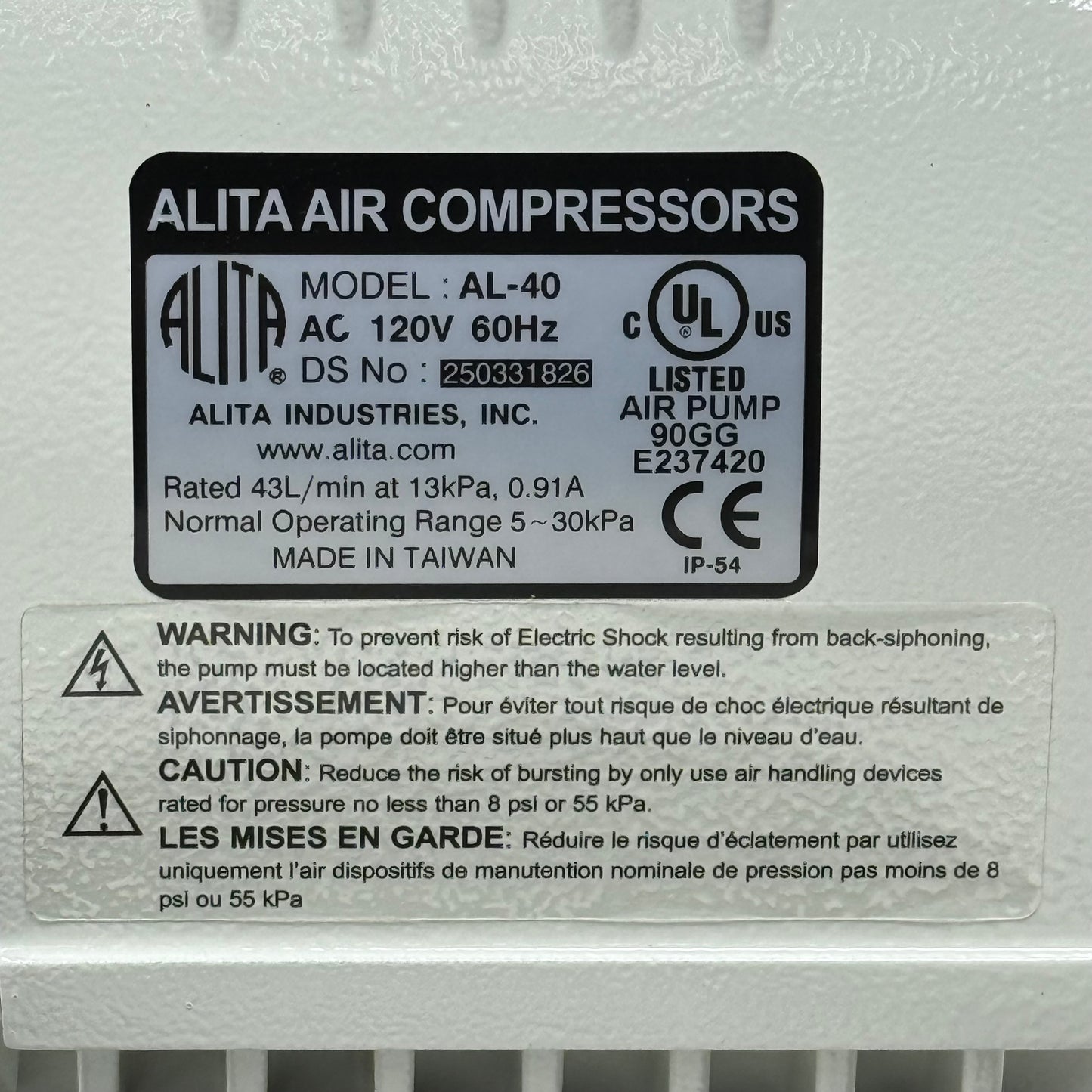 Alita Air Pump- AL-40