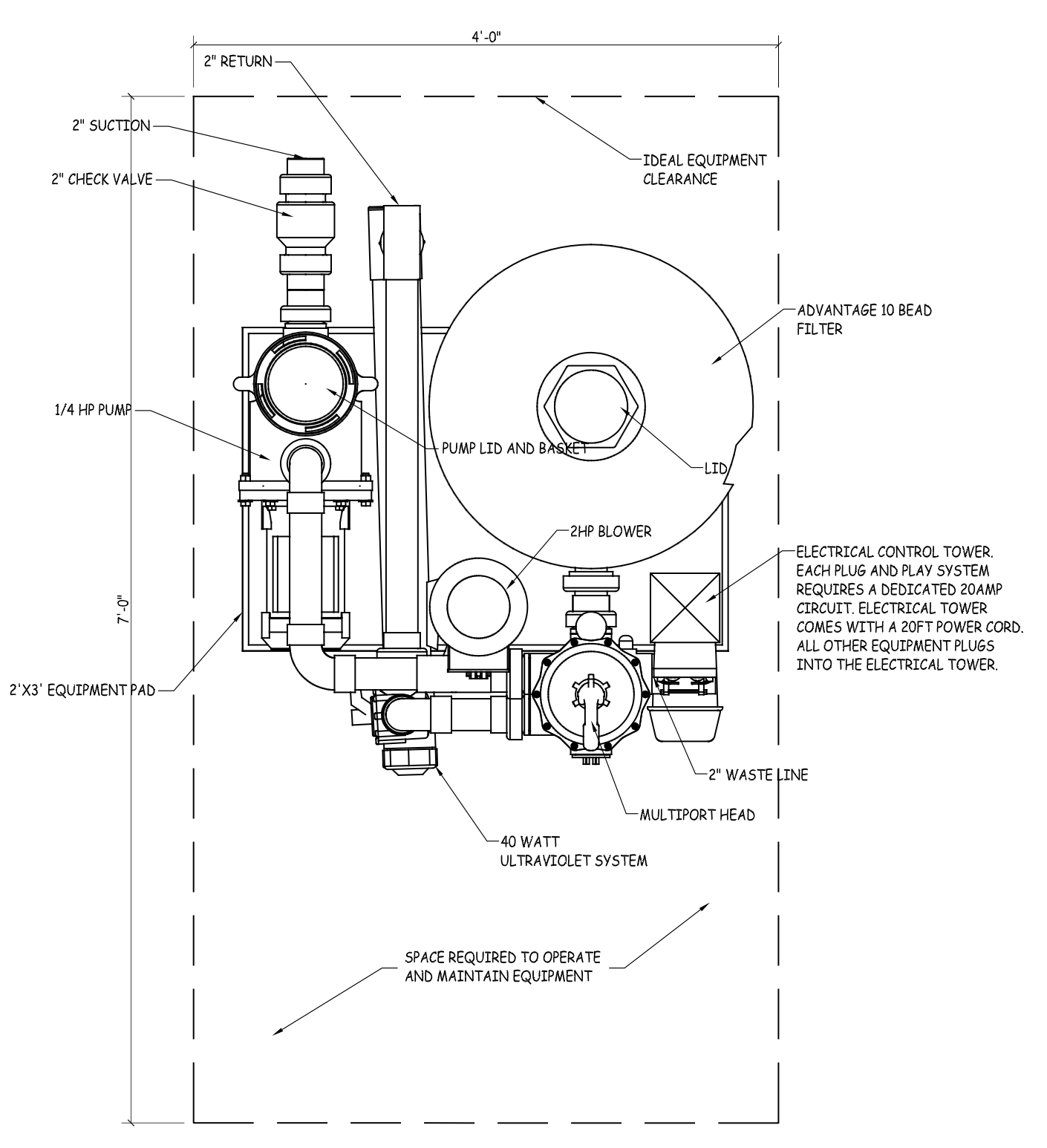 Advantage Plug & Play Filtration System-Up to 2,000 gallons