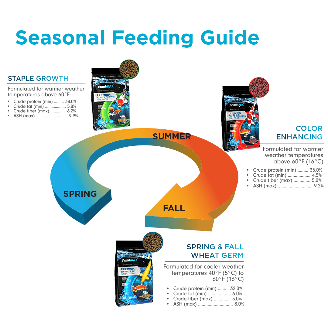 PondMAX Spring & Fall Wheat Germ Food