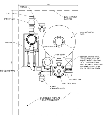 Advantage Plug & Play Filtration System-Up to 6,000 gallons