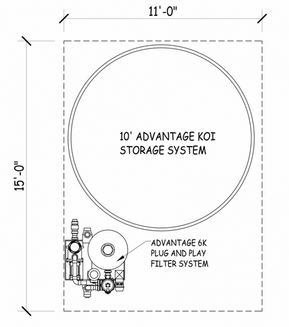 10' Advantage Koi Storage System